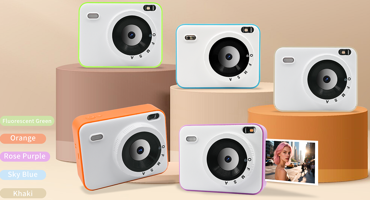 Full color protable instant printing camera
